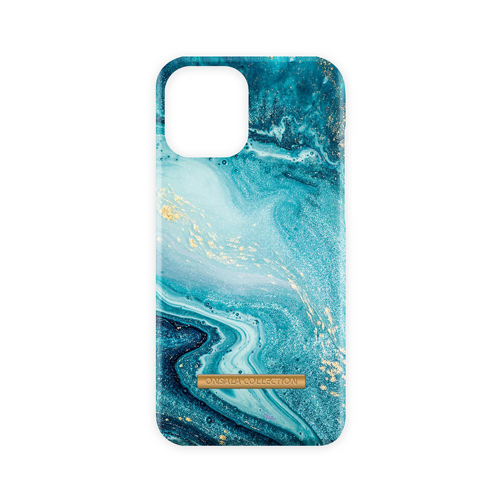Onsala ONSALA iPhone 12 / 12 Pro Mobilskal Soft Blue Sea Marble