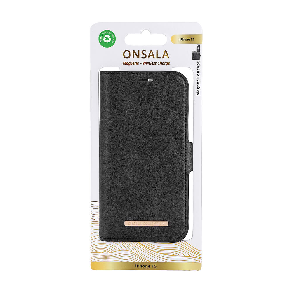 Onsala ONSALA iPhone 15 Fodral ECO 2in1 MagSafe Svart