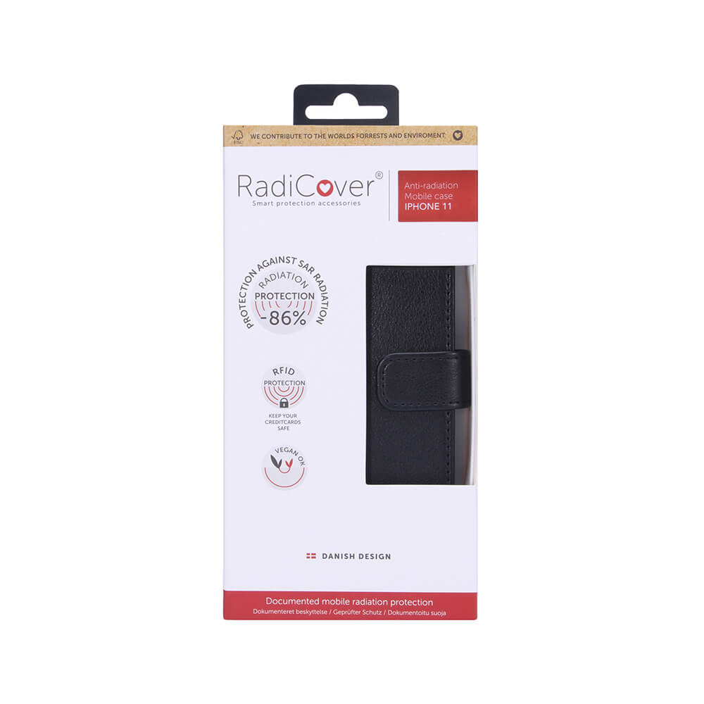 Radicover Radicover iPhone 11 Mobilfodral Strålningsskydd Svart