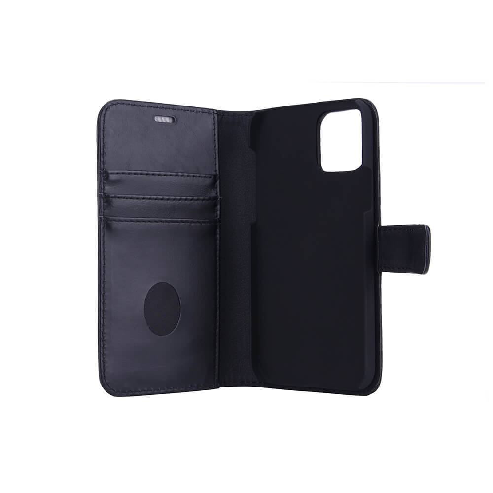 Radicover Radicover iPhone 12/12 Pro Mobilfodral 2in1 Äkta Läder Svart