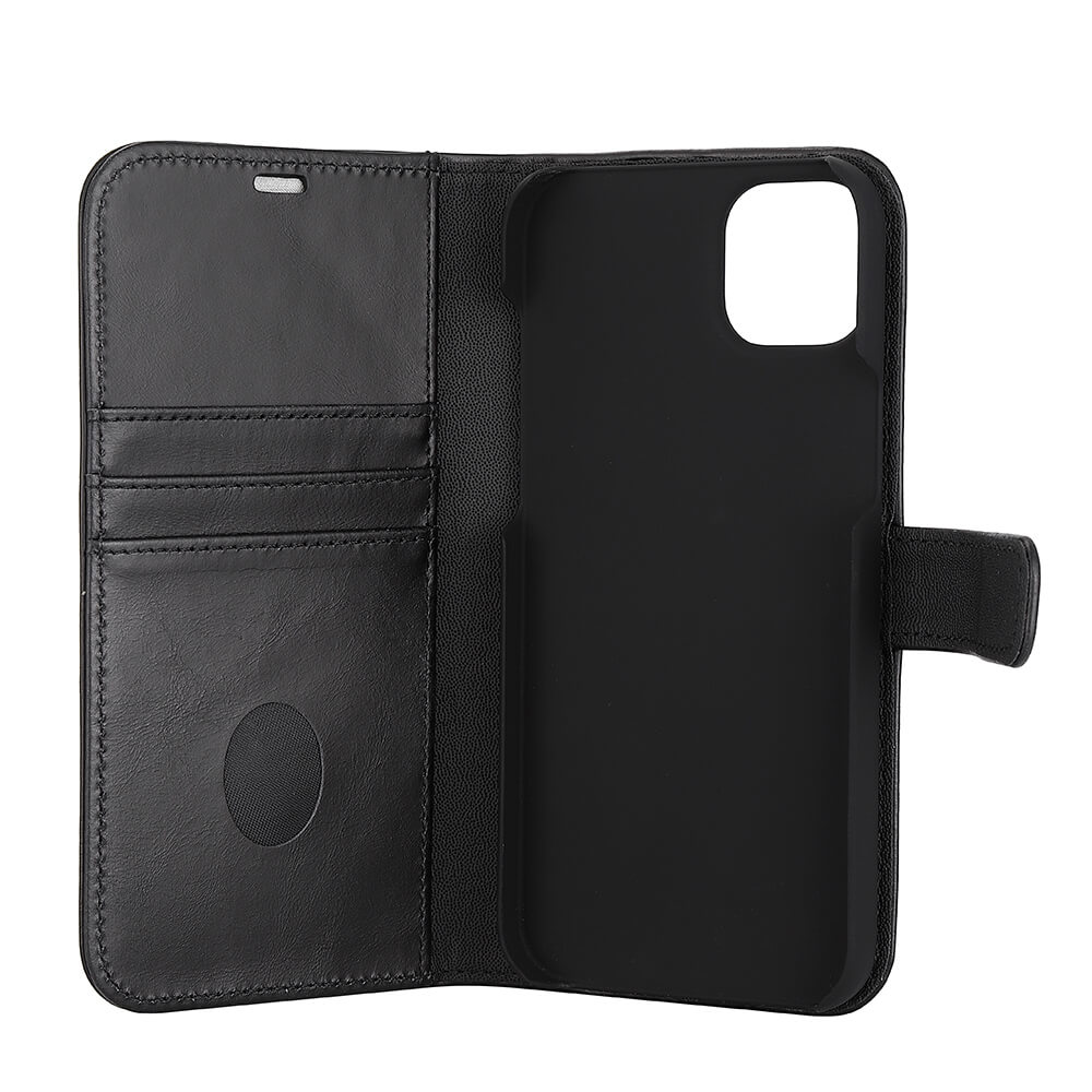 Radicover Radicover iPhone 14 Plus Mobilfodral 2in1 Äkta Läder Svart