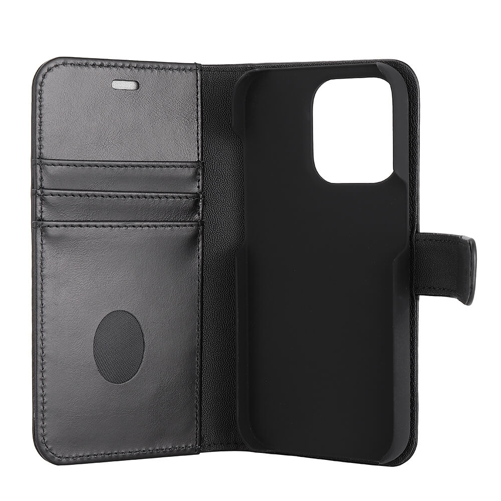 Radicover Radicover iPhone 14 Pro Mobilfodral 2in1 Äkta Läder Svart