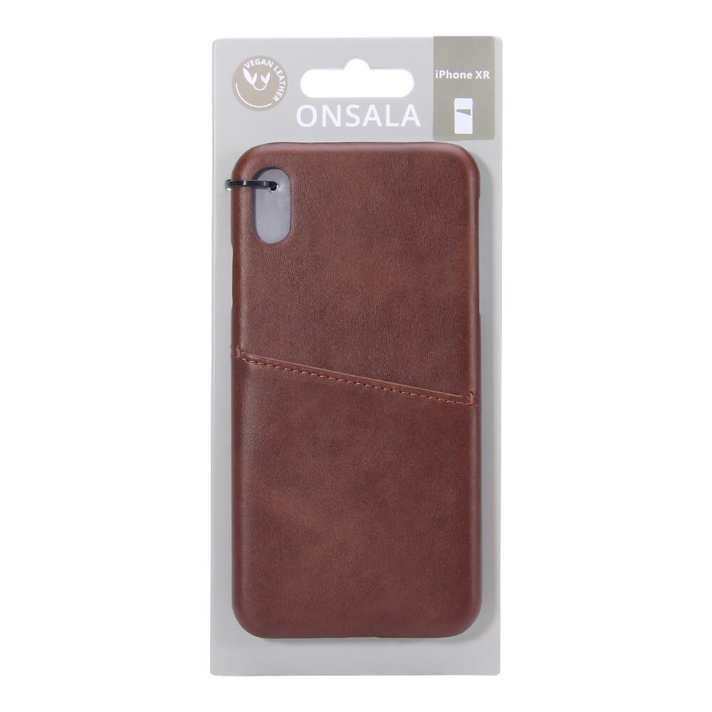 Onsala ONSALA iPhone XR Skal Kortfack Brun