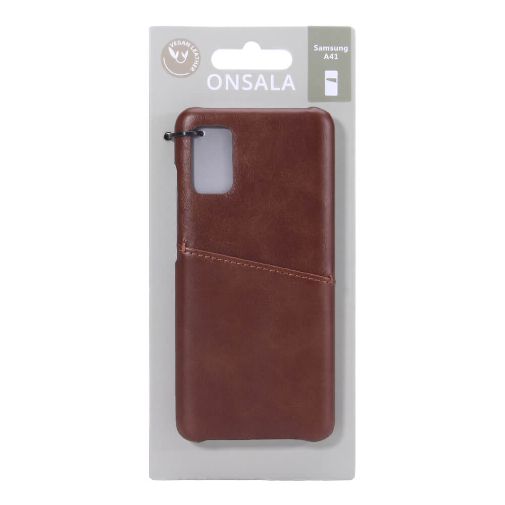 Onsala ONSALA Samsung Galaxy A41 Skal Kortfack Brun