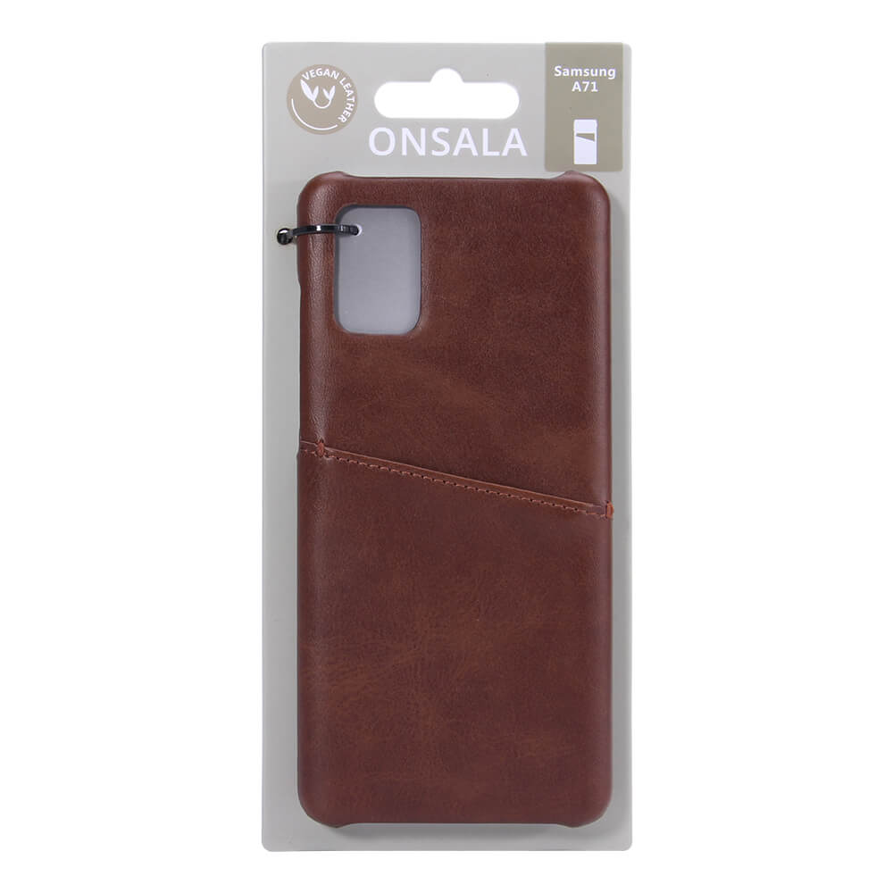 Onsala ONSALA Samsung Galaxy A71 Skal Kortfack Brun