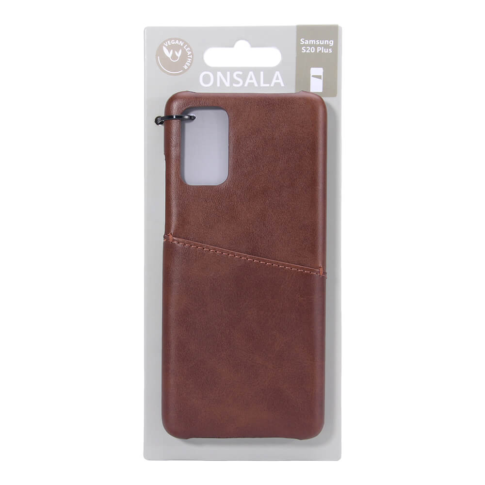 Onsala ONSALA Samsung Galaxy S20 Plus Skal Kortfack Brun