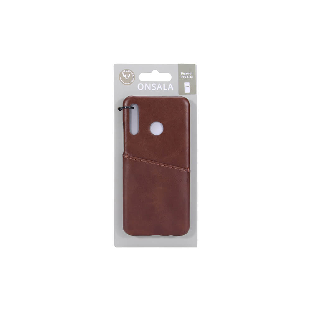 Onsala ONSALA Huawei P30 Lite Skal Kortfack Brun
