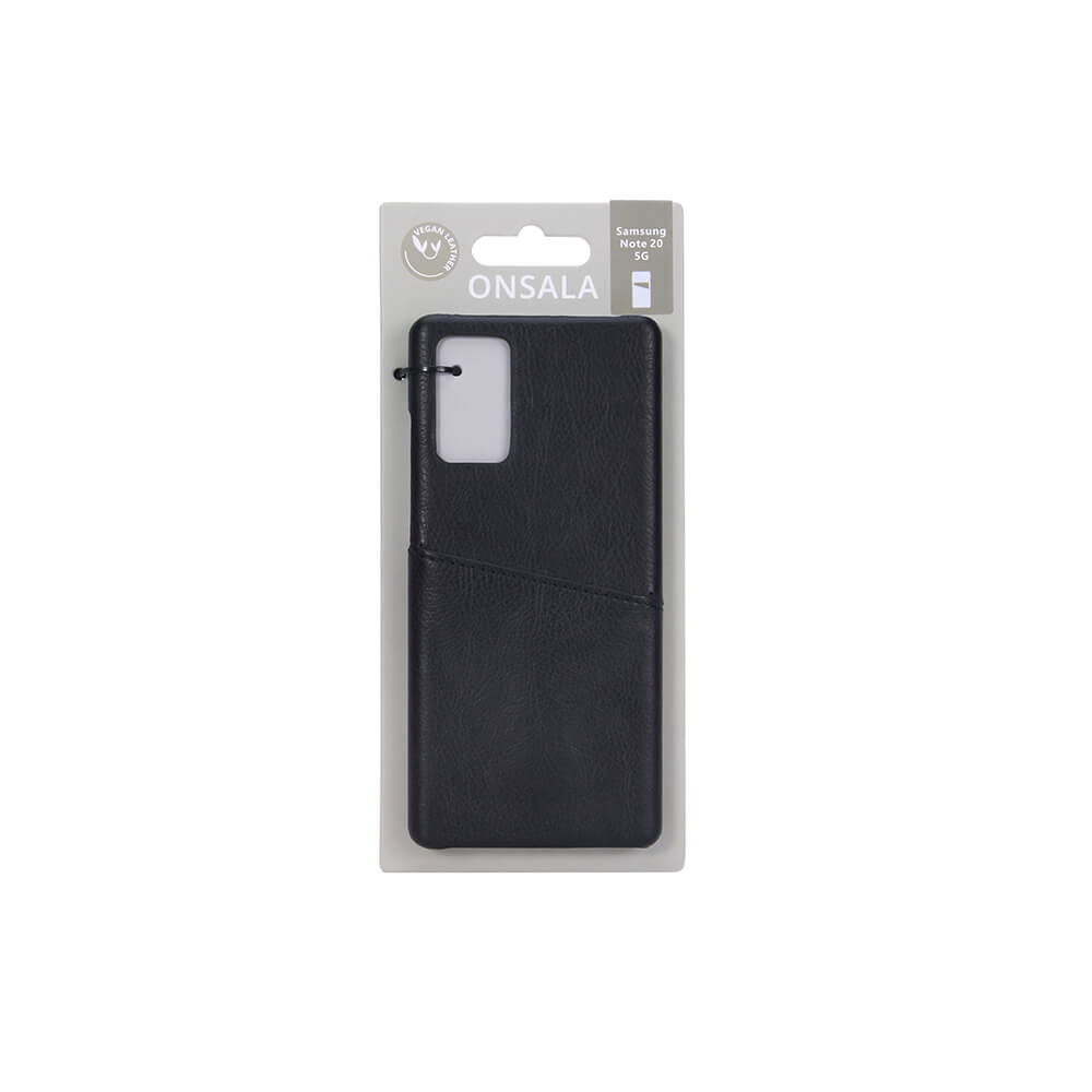 Onsala ONSALA Samsung Galaxy Note 20 Skal Kortfack Svart