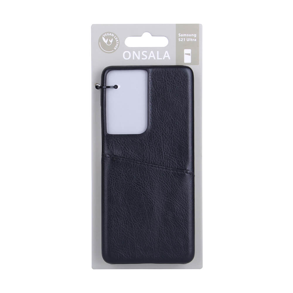 Onsala ONSALA Samsung Galaxy S21 Ultra Skal Kortfack Svart