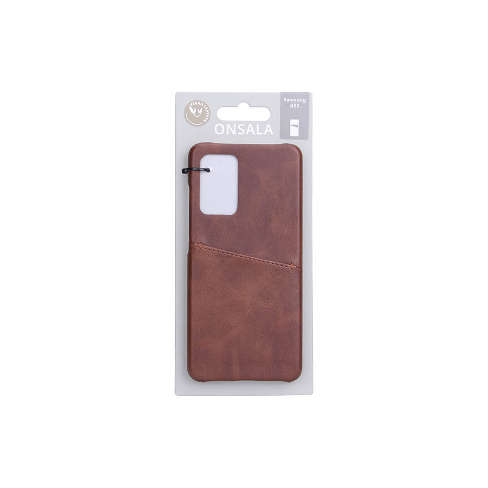 Onsala ONSALA Samsung Galaxy A52 / A52s Skal Kortfack Brun