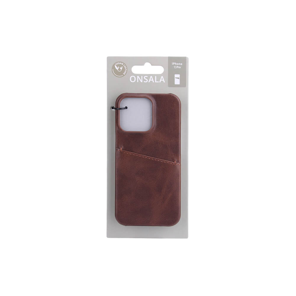 Onsala ONSALA iPhone 13 Pro Skal Kortfack Brun