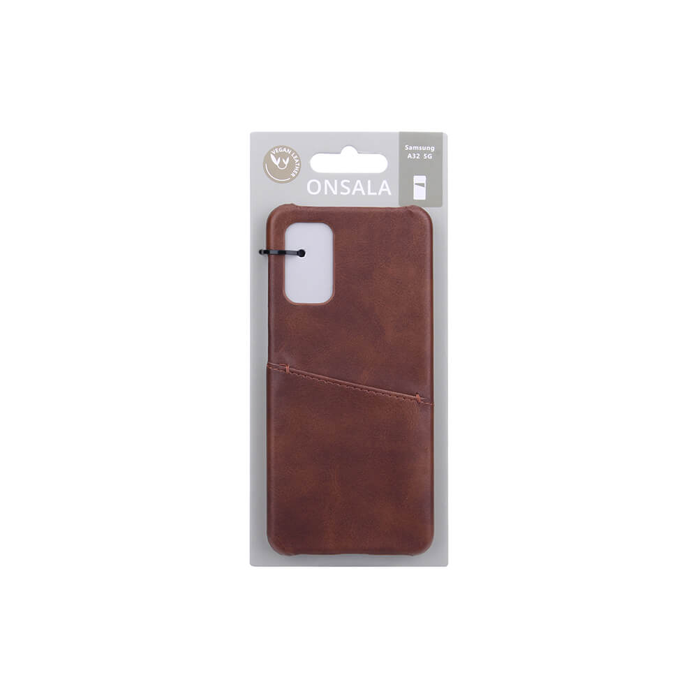 Onsala ONSALA Samsung Galaxy A32 5G Skal Kortfack Brun