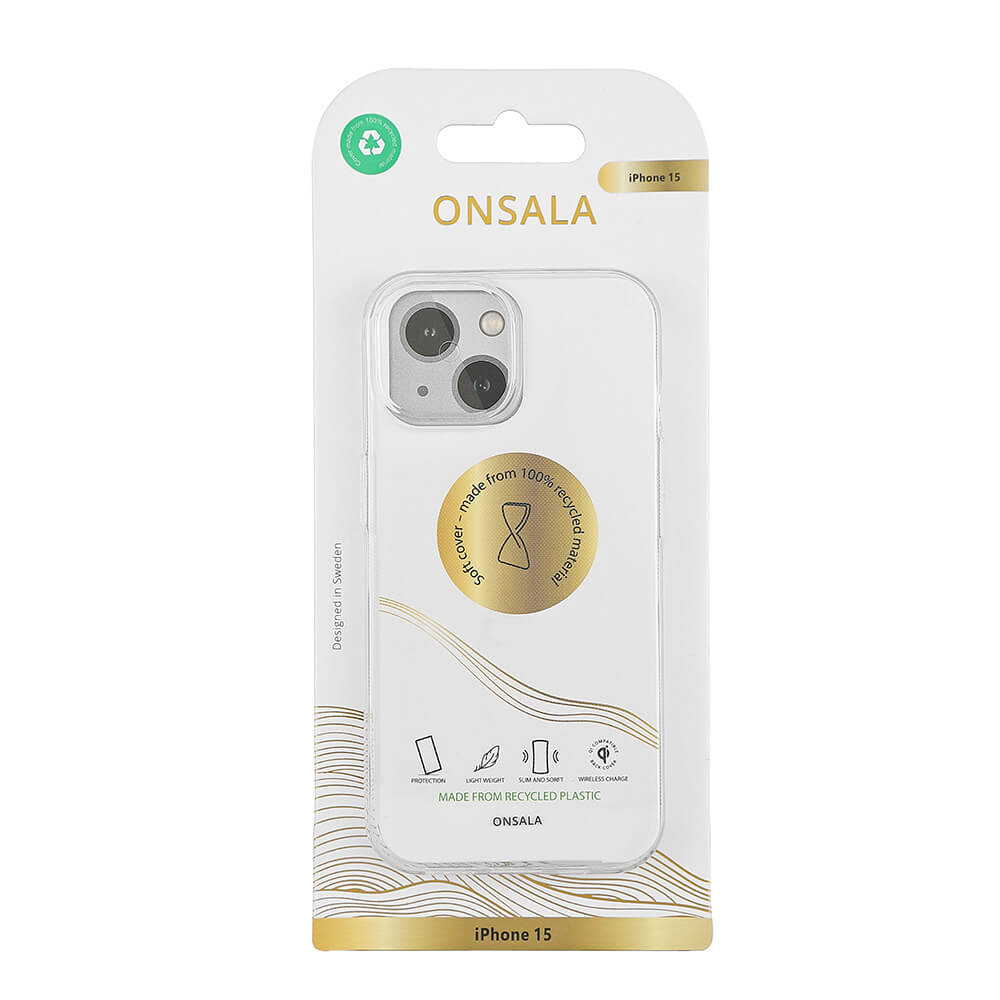 Onsala ONSALA iPhone 15 Skal ECO Transparent