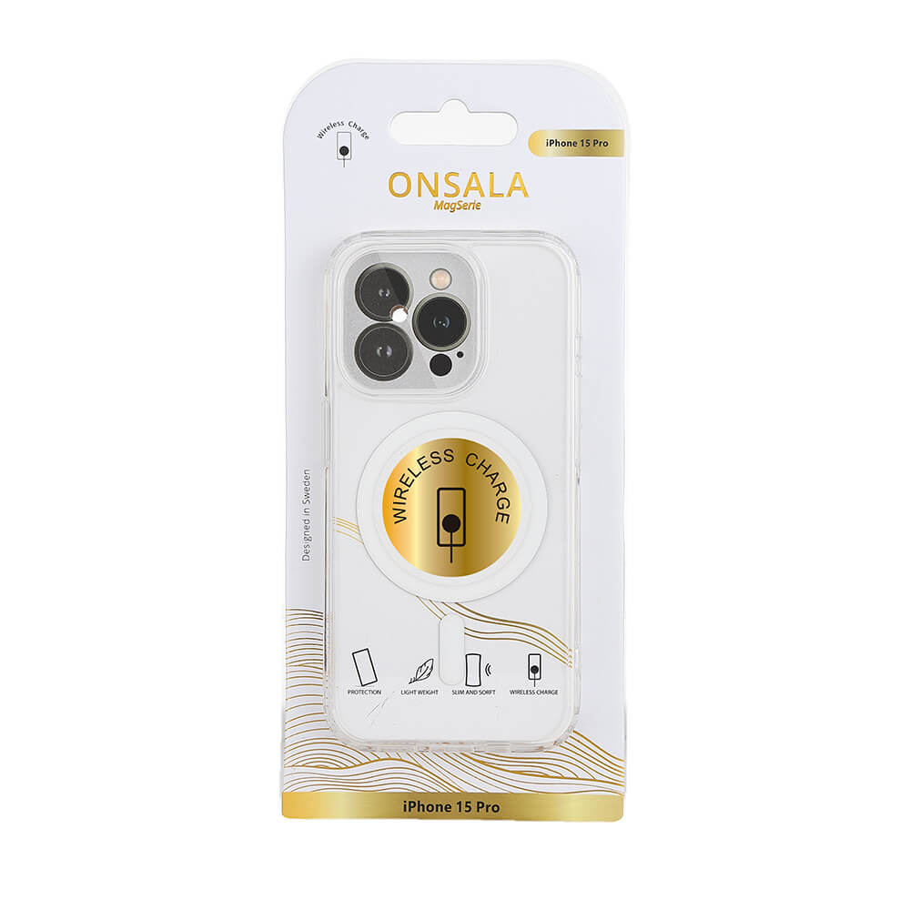 Onsala ONSALA iPhone 15 Pro Skal MagSafe TPU Transparent