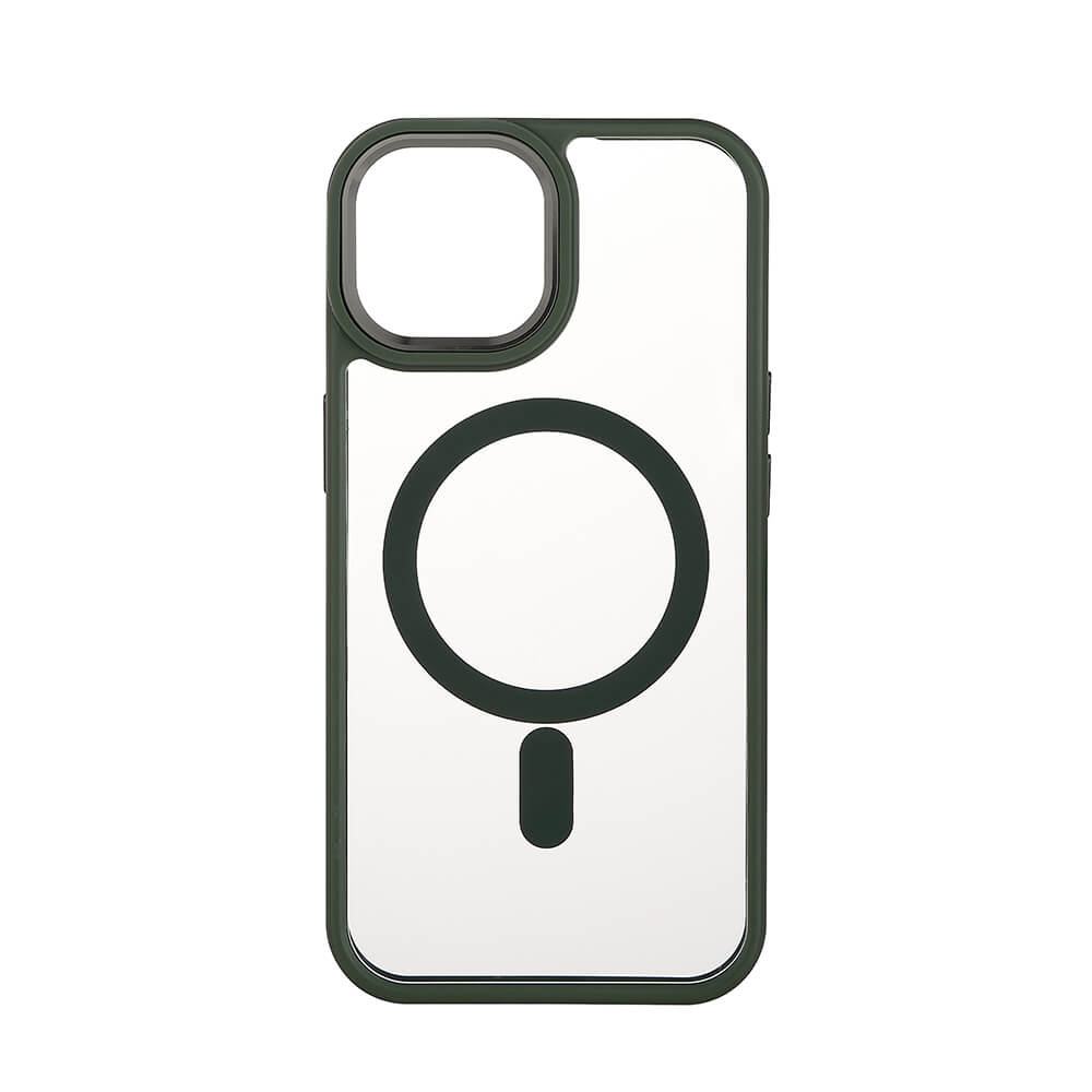 Onsala ONSALA iPhone 15 Skal Bumper MagSafe Grön/Transparent