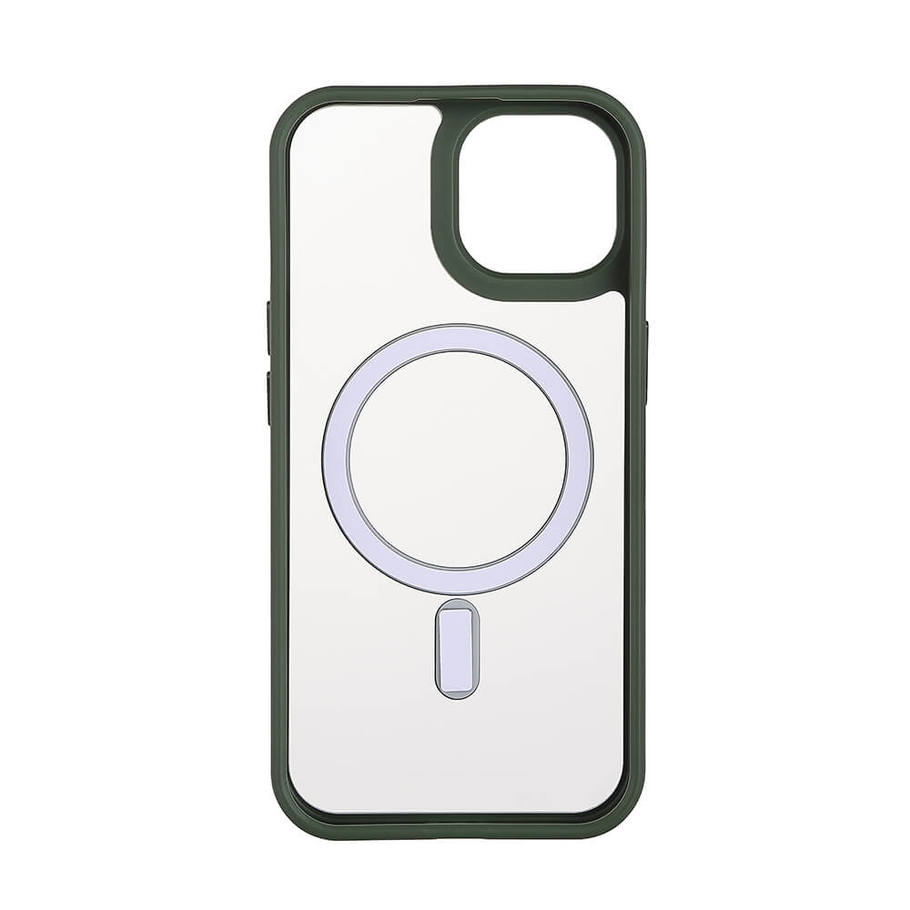 Onsala ONSALA iPhone 15 Skal Bumper MagSafe Grön/Transparent