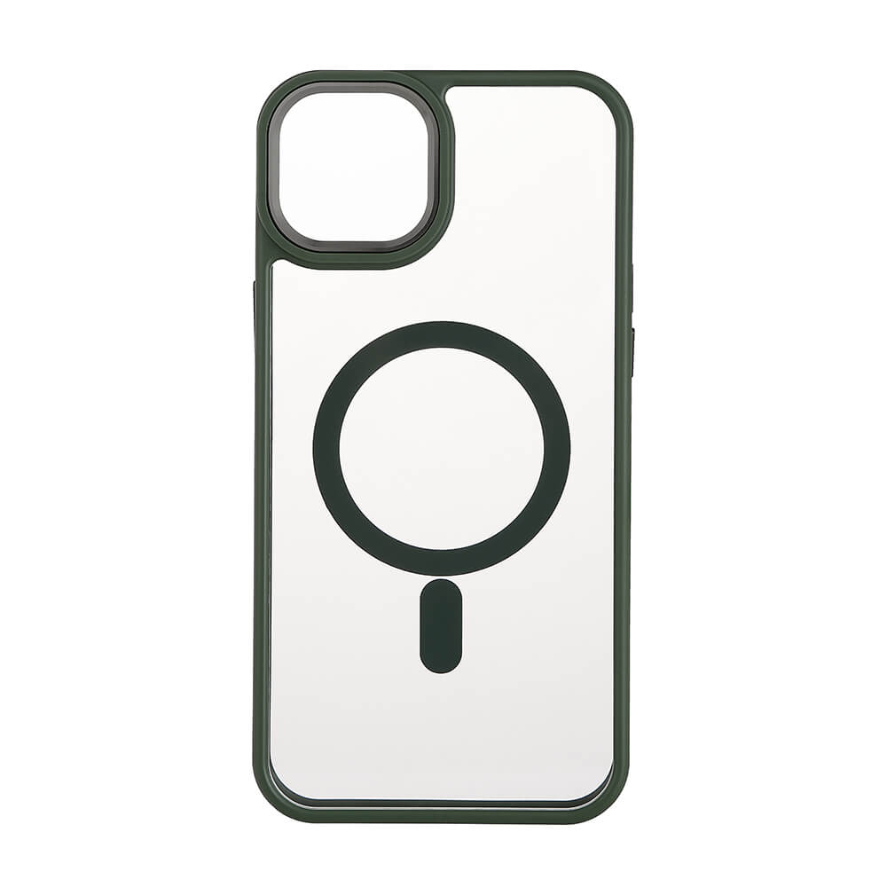 Onsala ONSALA iPhone 15 Plus Skal Bumper MagSafe Grön/Transparent