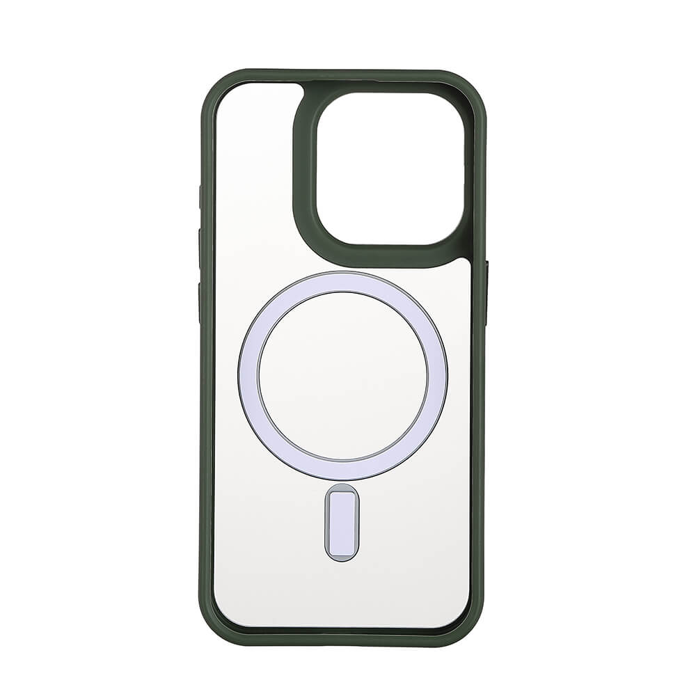 Onsala ONSALA iPhone 15 Pro Skal Bumper MagSafe Grön/Transparent