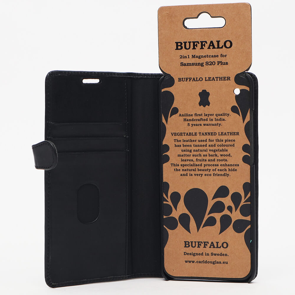 Buffalo Buffalo Samsung Galaxy S20 Plus Fodral 2in1 Äkta Läder Svart