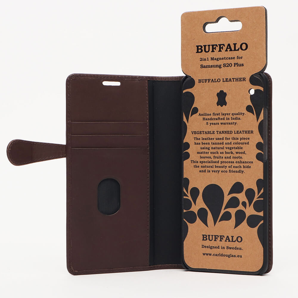 Buffalo Buffalo Samsung Galaxy S20 Plus Fodral 2in1 Äkta Läder Brun