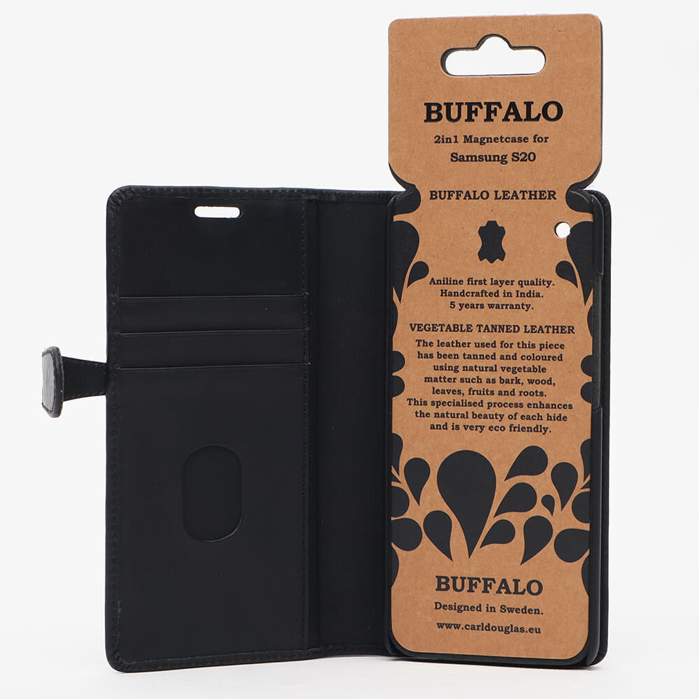 Buffalo Buffalo Samsung Galaxy S20 Fodral 2in1 Äkta Läder Svart