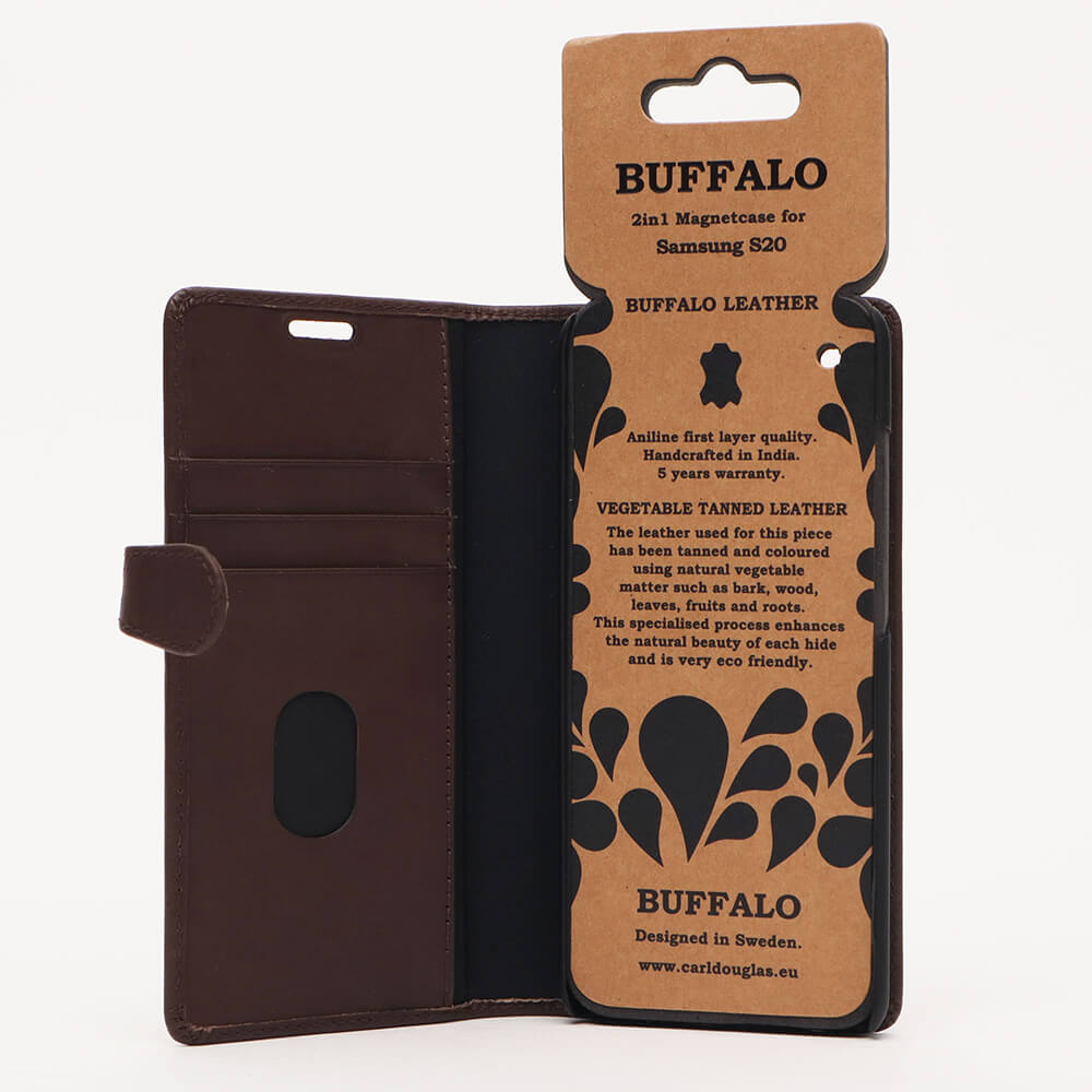 Buffalo Buffalo Samsung Galaxy S20 Fodral 2in1 Äkta Läder Brun
