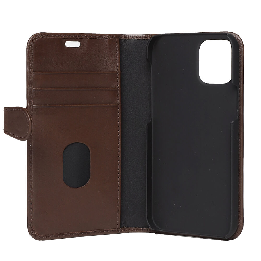 Buffalo Buffalo iPhone 12 Mini Fodral 2in1 Äkta Läder Brun