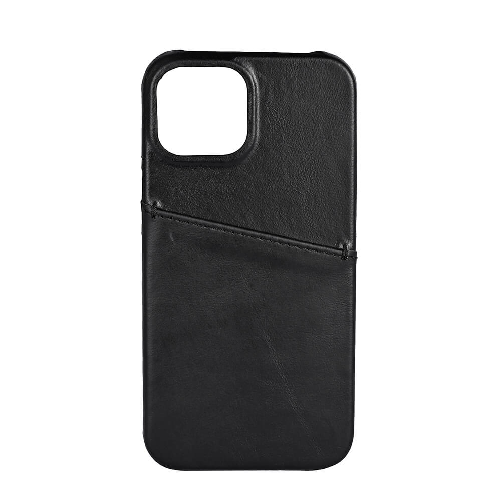 Buffalo Buffalo iPhone 13 Mini Mobilskal Kortfack Äkta Läder Svart