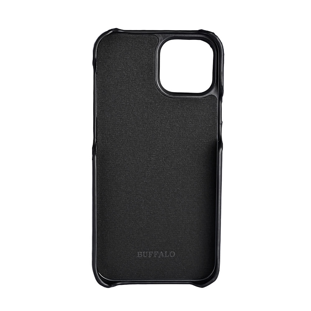 Buffalo Buffalo iPhone 13 Mini Mobilskal Kortfack Äkta Läder Svart