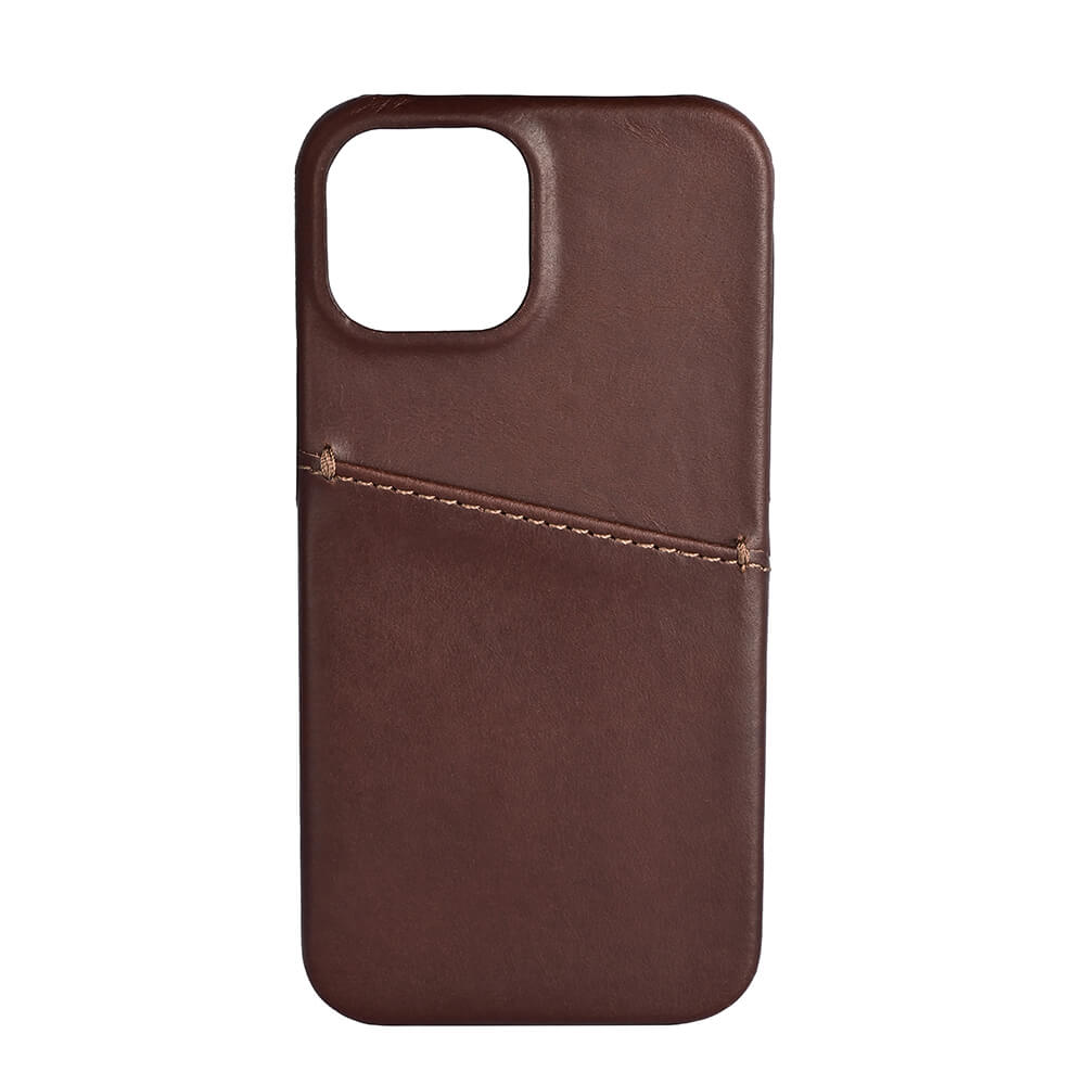Buffalo Buffalo iPhone 13 Mini Mobilskal Kortfack Äkta Läder Brun