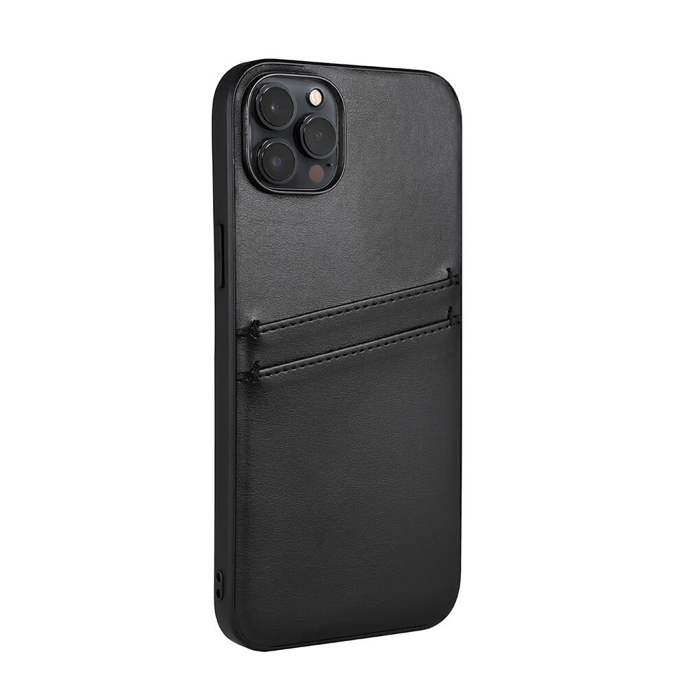 Buffalo Buffalo iPhone 14 Plus Skal Läder Med 2 Kortfack Svart