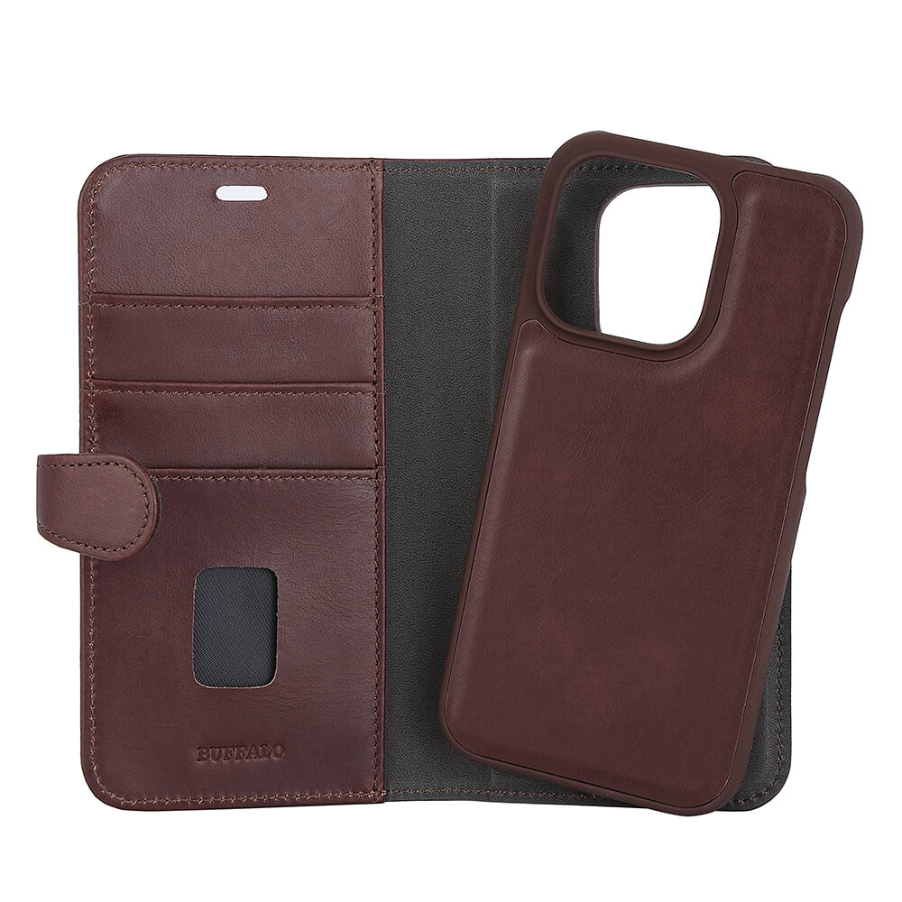 Buffalo Buffalo iPhone 14 Pro Fodral 2in1 Magnet / Skal Brun