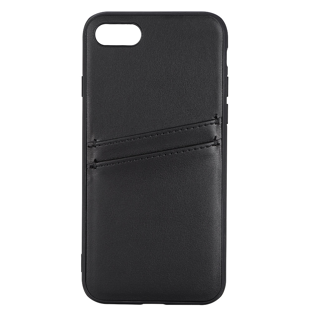 Buffalo Buffalo iPhone 7/8/SE Skal Läder Med 2 Kortfack Svart