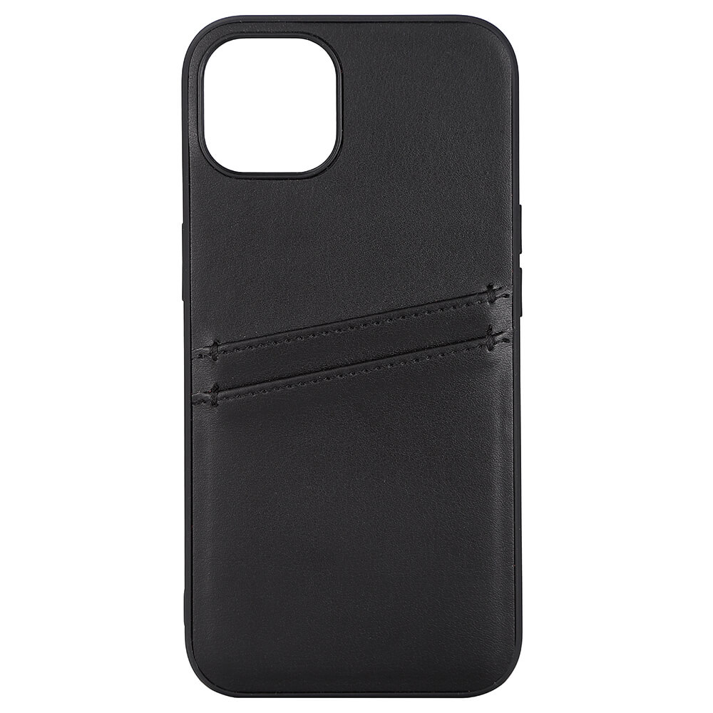 Buffalo Buffalo iPhone 13 Skal Läder Med 2 Kortfack Svart