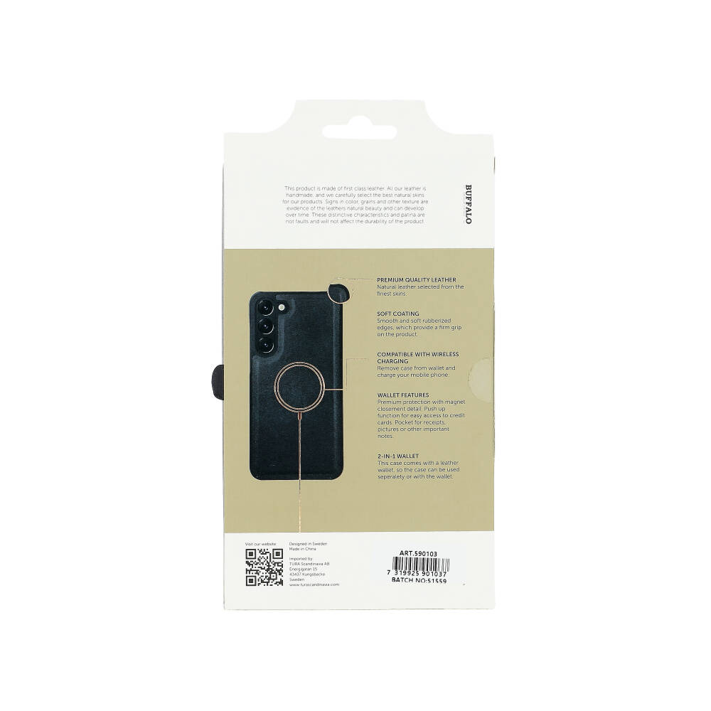 Buffalo Buffalo Samsung Galaxy S23 Plus Fodral 2in1 Magnet / Skal Svart