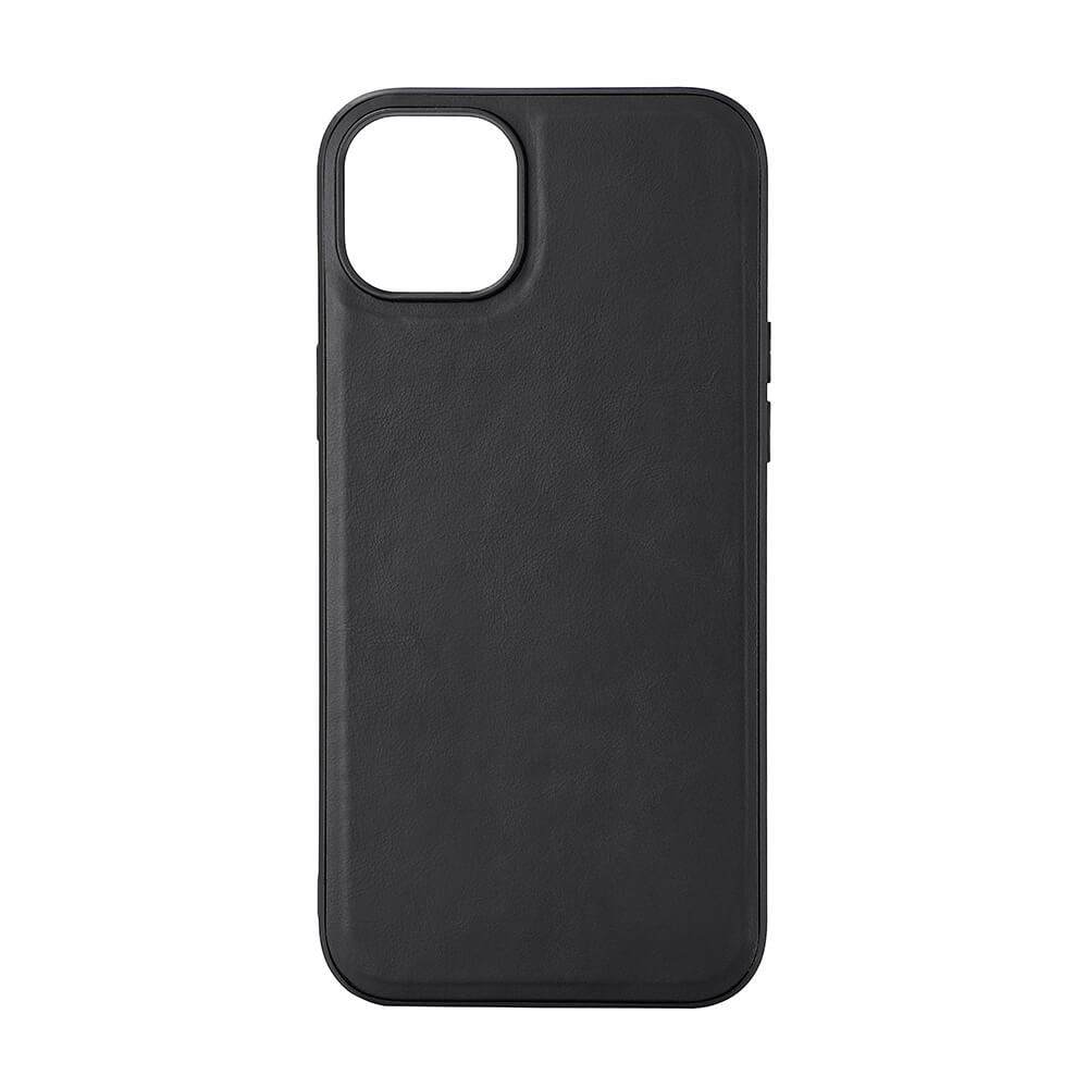 Buffalo Buffalo iPhone 15 Plus Skal MagSafe Äkta Läder Svart