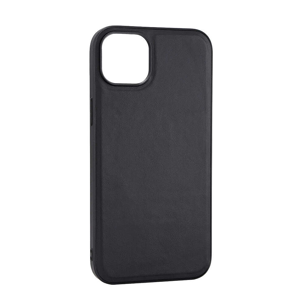 Buffalo Buffalo iPhone 15 Plus Skal MagSafe Äkta Läder Svart