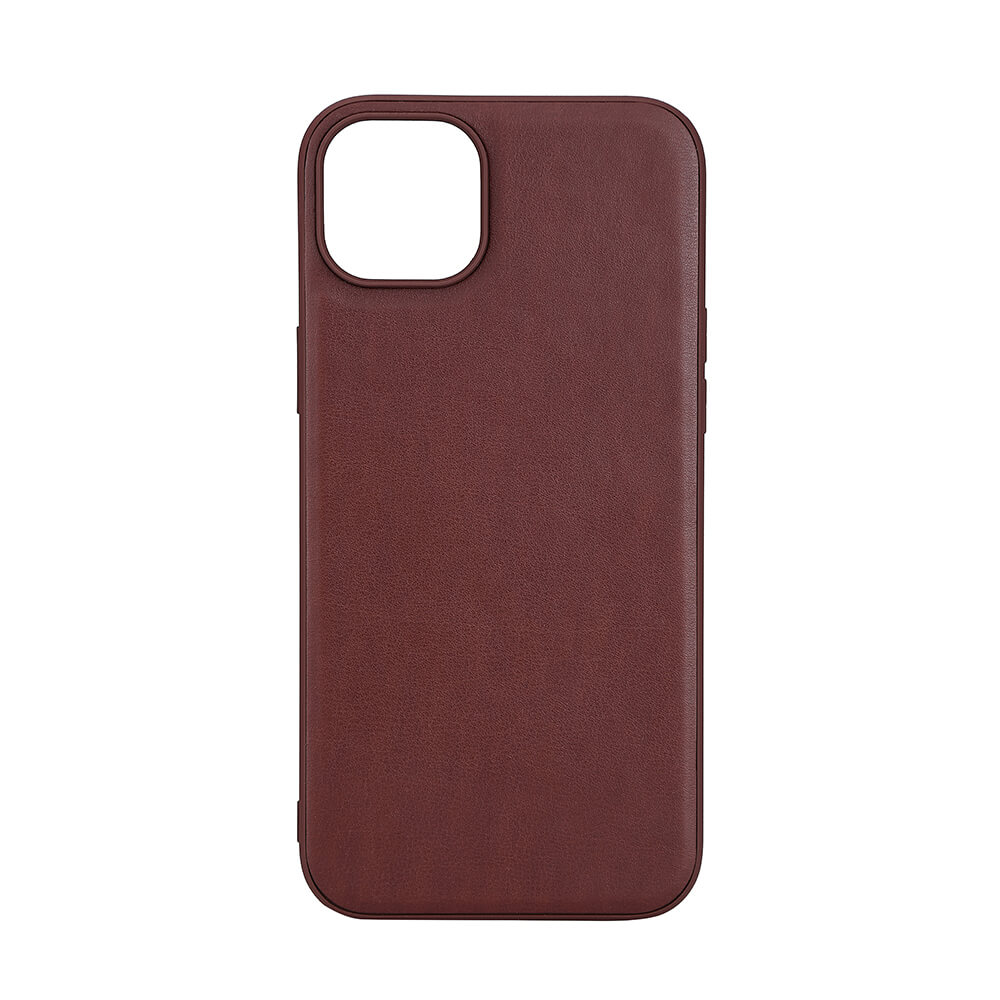 Buffalo Buffalo iPhone 15 Plus Mobilskal MagSafe Läder Brun