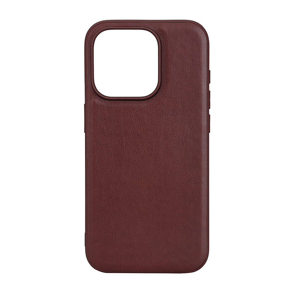 Buffalo Buffalo iPhone 15 Pro Mobilskal MagSafe Läder Brun