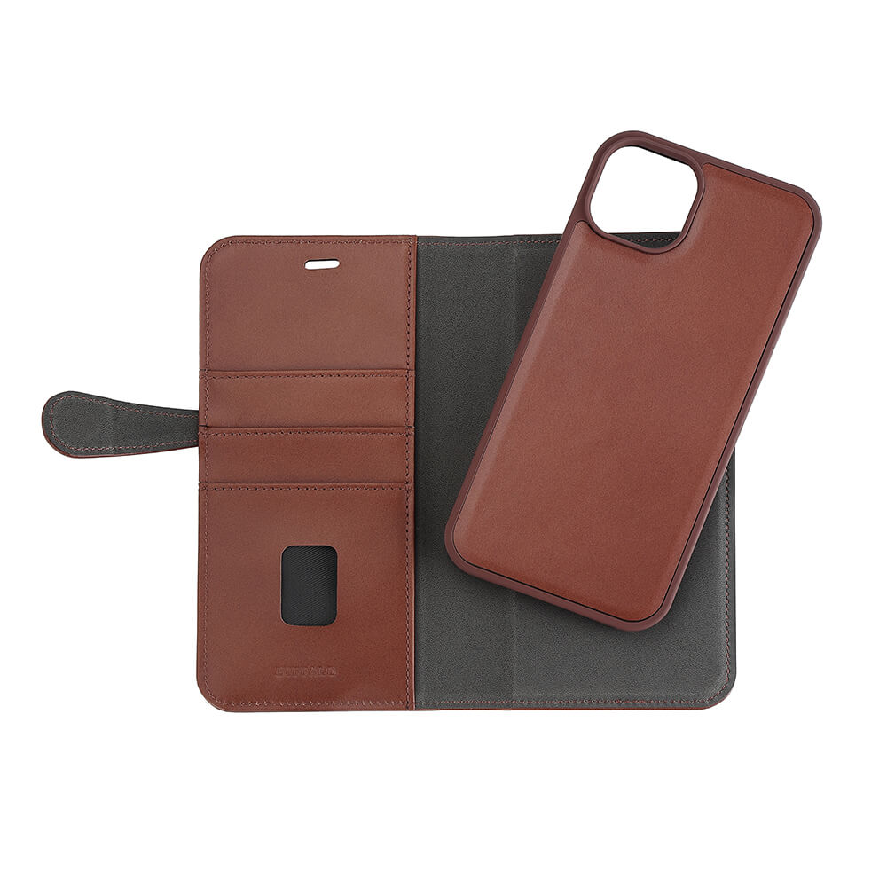 Buffalo Buffalo iPhone 15 Plus Fodral 2in1 Äkta Läder Brun