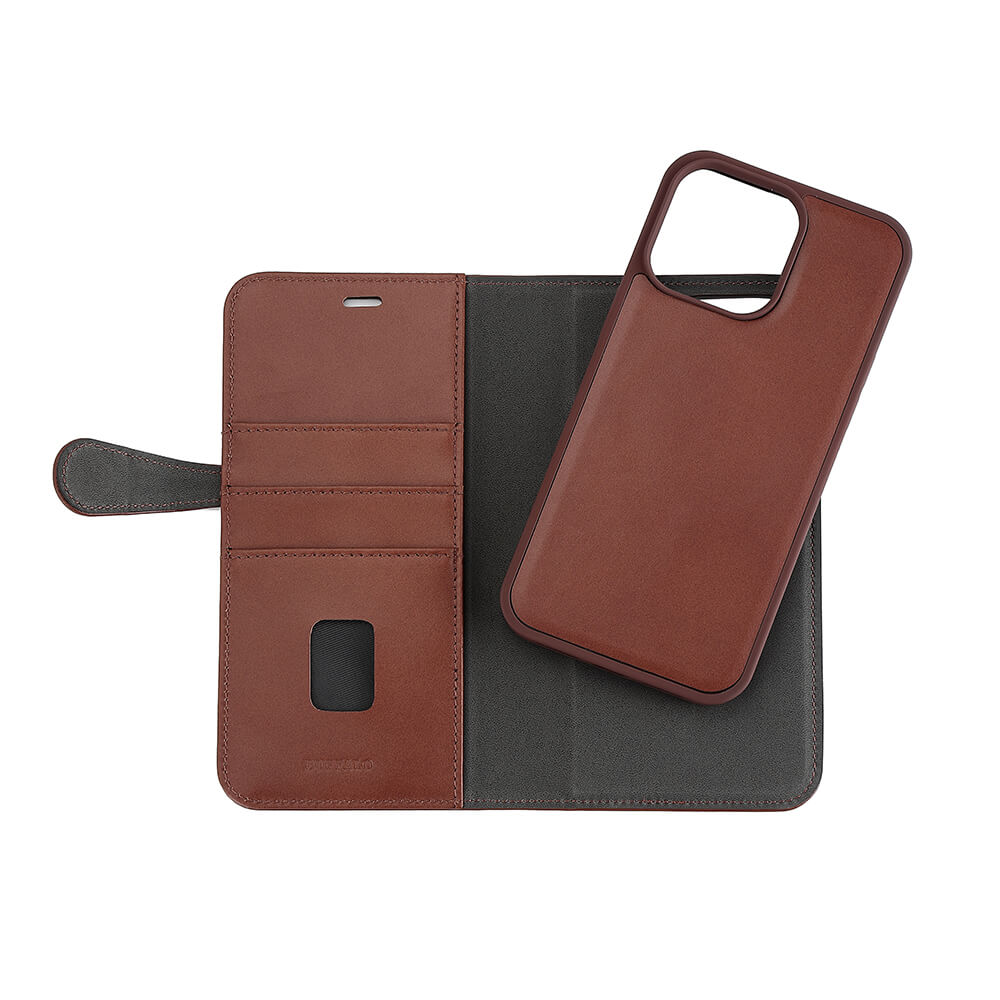 Buffalo Buffalo iPhone 15 Pro Max Fodral 2in1 Äkta Läder Brun