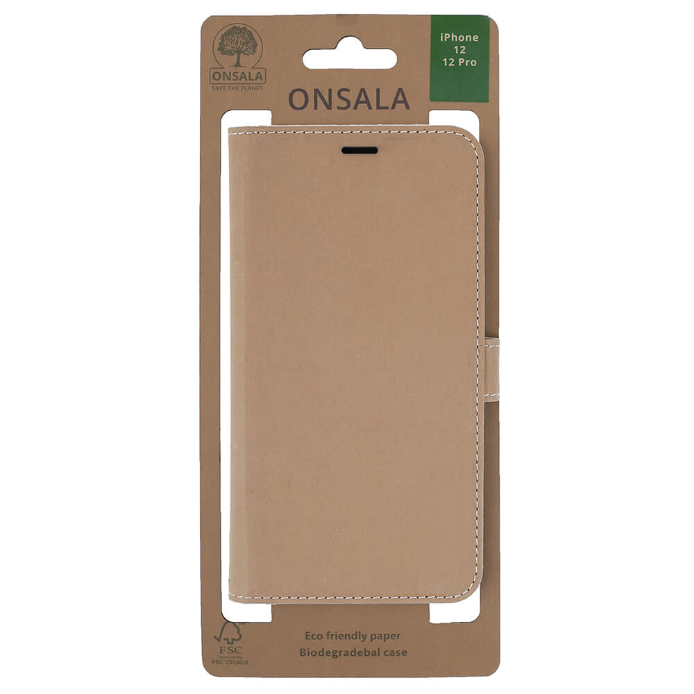 Onsala ONSALA iPhone 12 / 12 Pro Fodral ECO Sand