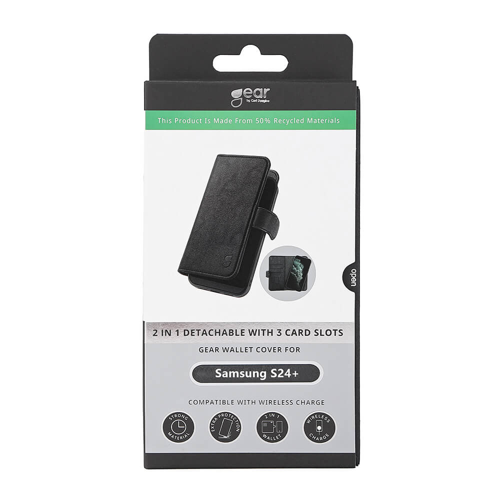 Gear GEAR Samsung Galaxy S24 Plus 2in1 Magnet Fodral / Skal Svart