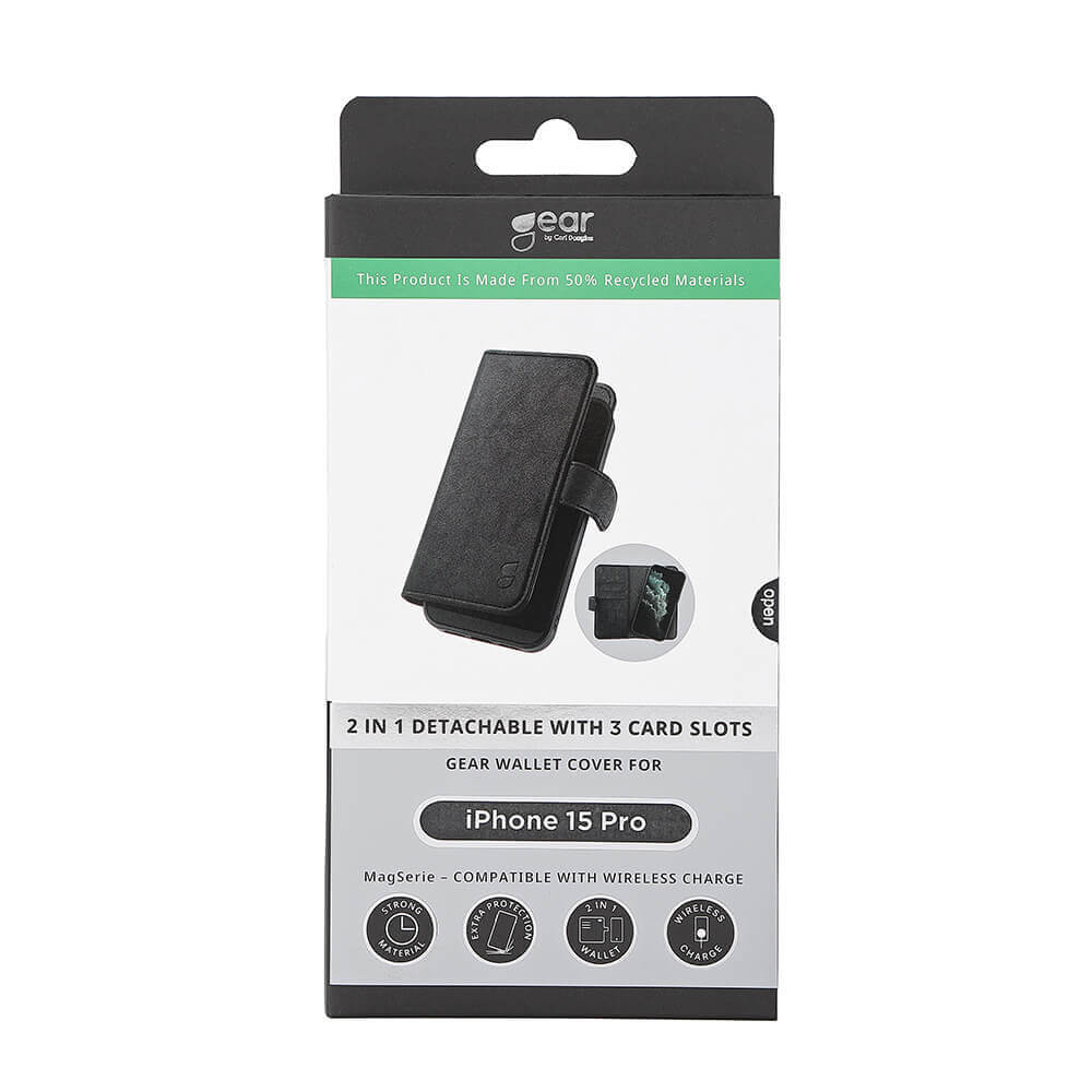 Gear GEAR iPhone 15 Pro 2in1 MagSafe Magnet Fodral / Skal Svart