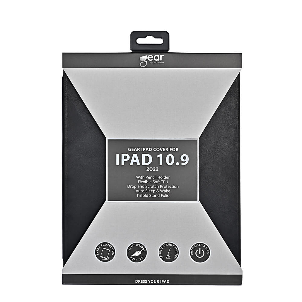 Gear GEAR iPad 11 2025 / 10.9 2022 Fodral Pennhållare Svart