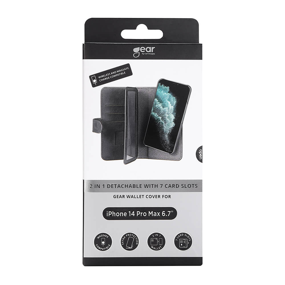 Gear GEAR iPhone 14 Pro Max Fodral Flerfack 2in1 Magnet MagSafe Svart