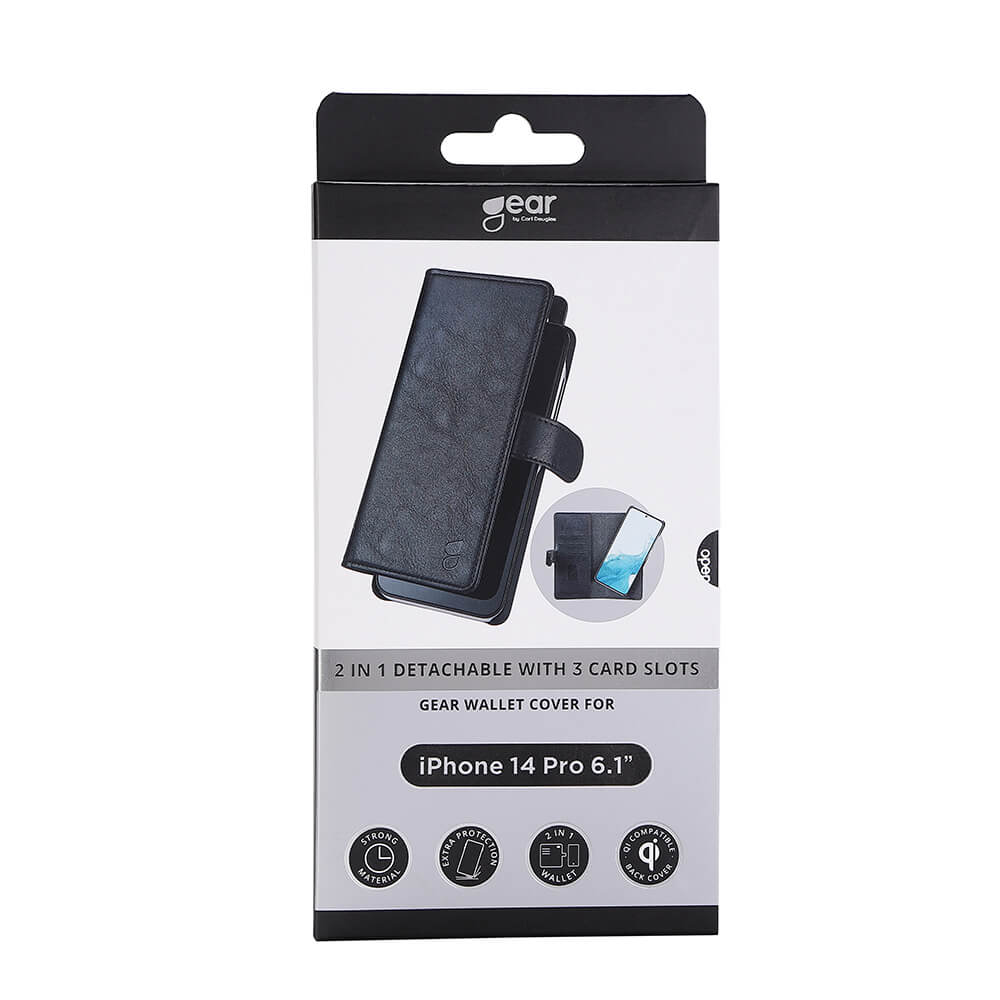 Gear GEAR iPhone 14 Pro 2in1 Magnet Fodral / Skal Svart