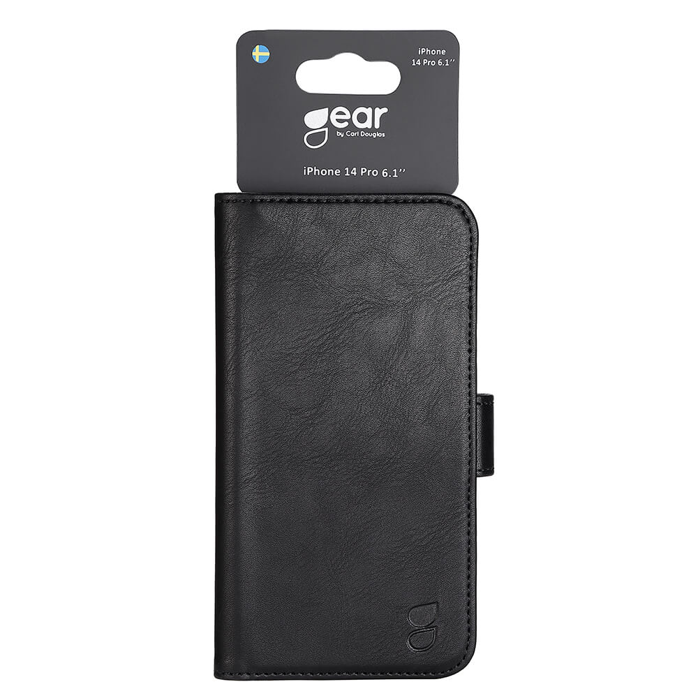 Gear GEAR iPhone 14 Pro Fodral Läder Svart