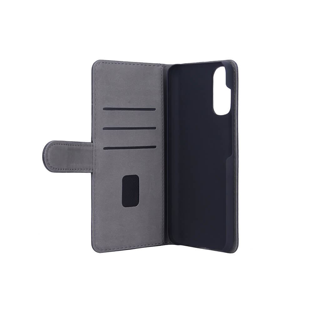 Gear GEAR Motorola Moto G71 Fodral Läder Svart