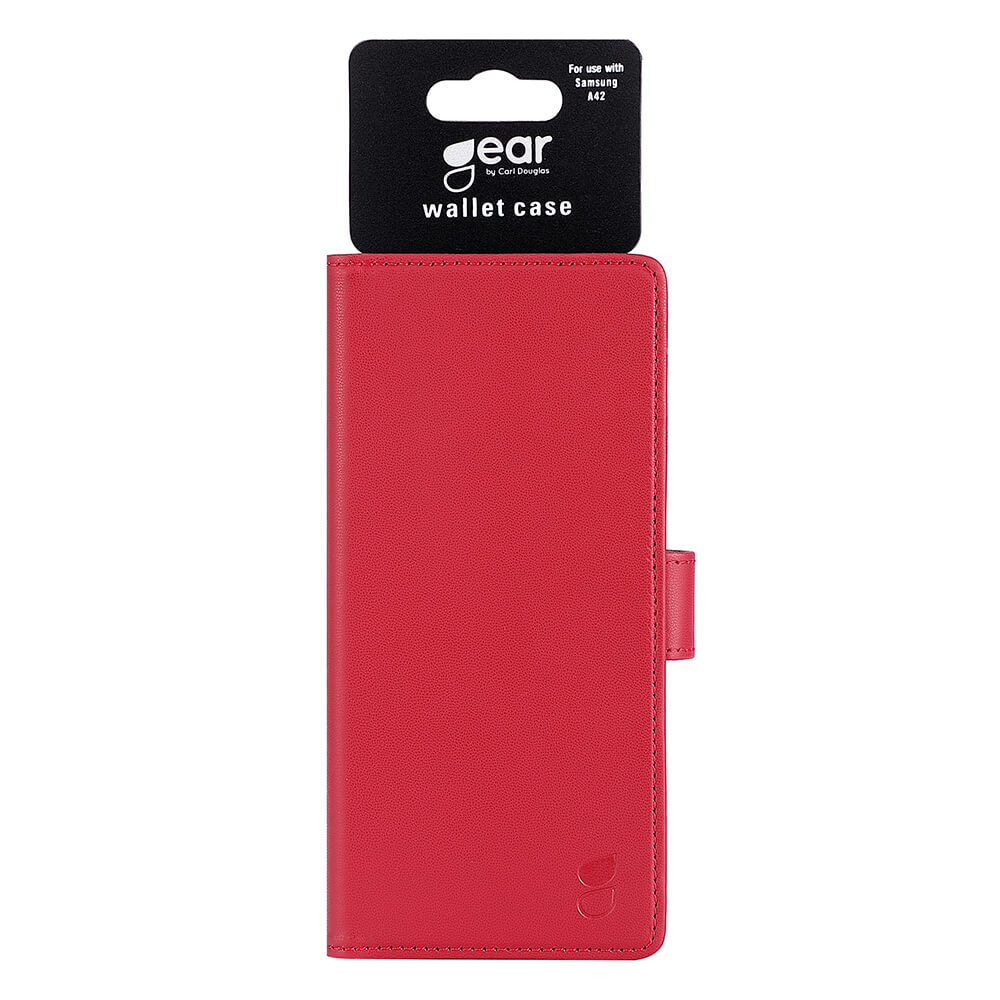 Gear GEAR Samsung Galaxy A42 Fodral Läder Röd